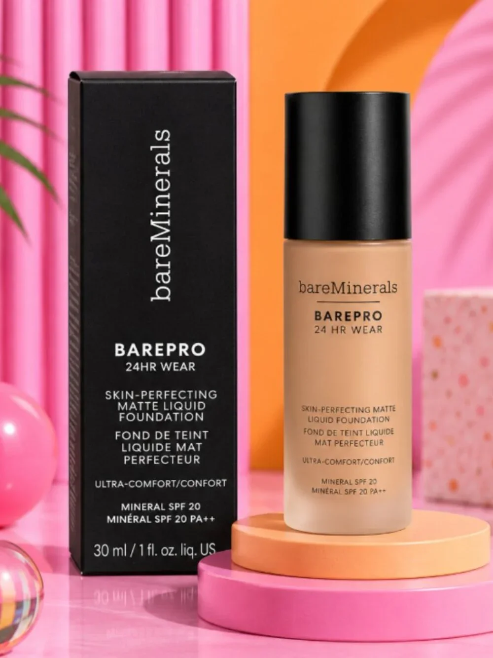 BAREPRO® 24HR Wear Skin-Perfecting Matte Liquid Foundation Mineral SPF 20 light